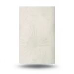 Italian Wallpaper Leaf-Patterned Design, Size 10m x 1.06m, Pale Beige