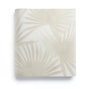 Italian Wallpaper Leaf-Patterned Design Beige, Size 10mx1.06m, Model 72913