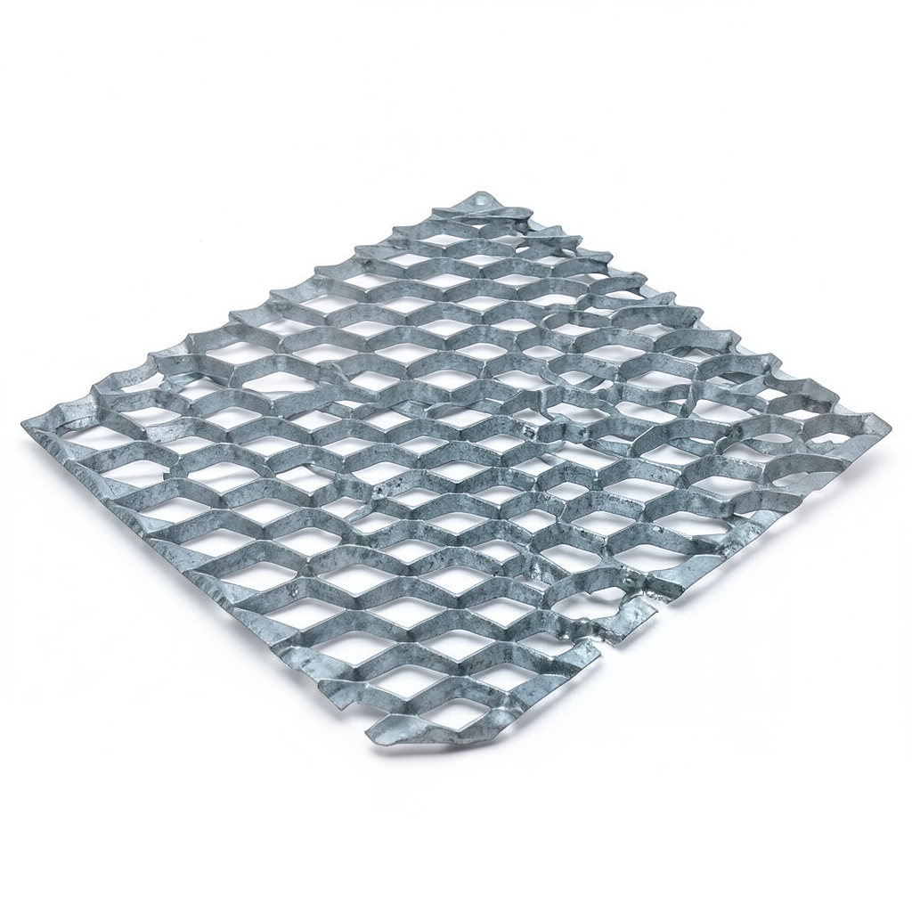 Galvanized Steel Expanded Metal Mesh Thickness 2.8 mm Width 2.44 m Length 4 m