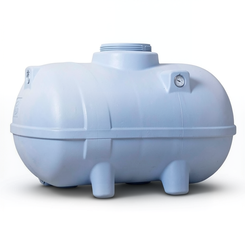 Water Tank 3000 Liter Fiberglass Horizontal, 121cm Diameter, 283cm Length
