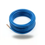 سلك نحاس مصمت احادى النواة معزول PVC 70º مقاس 1 مم² 300/500 فولت طول 300 قدم أزرق | شركة الفنار
