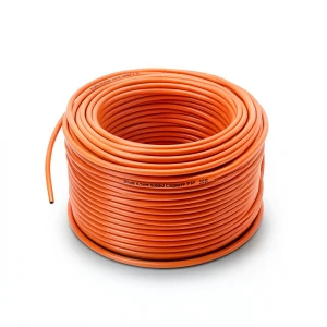 سلك نحاس مصمت احادى النواة معزول PVC 70º 1 مم² 300/500 فولت 300 قدم برتقالي | شركة الفنار