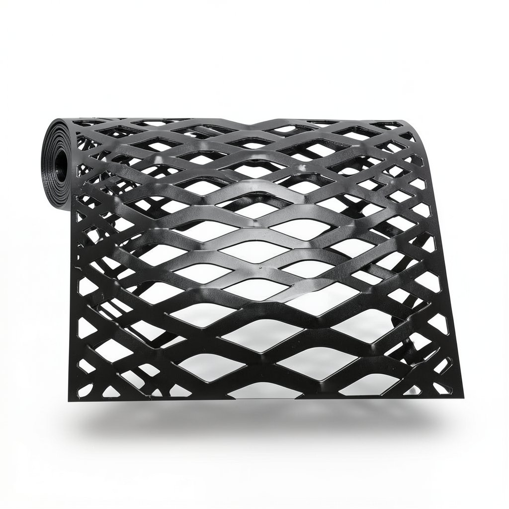 Hot Rolled Black Steel Expanded Metal Mesh Thickness 1.7 mm Width 2.44 m Length 4 m