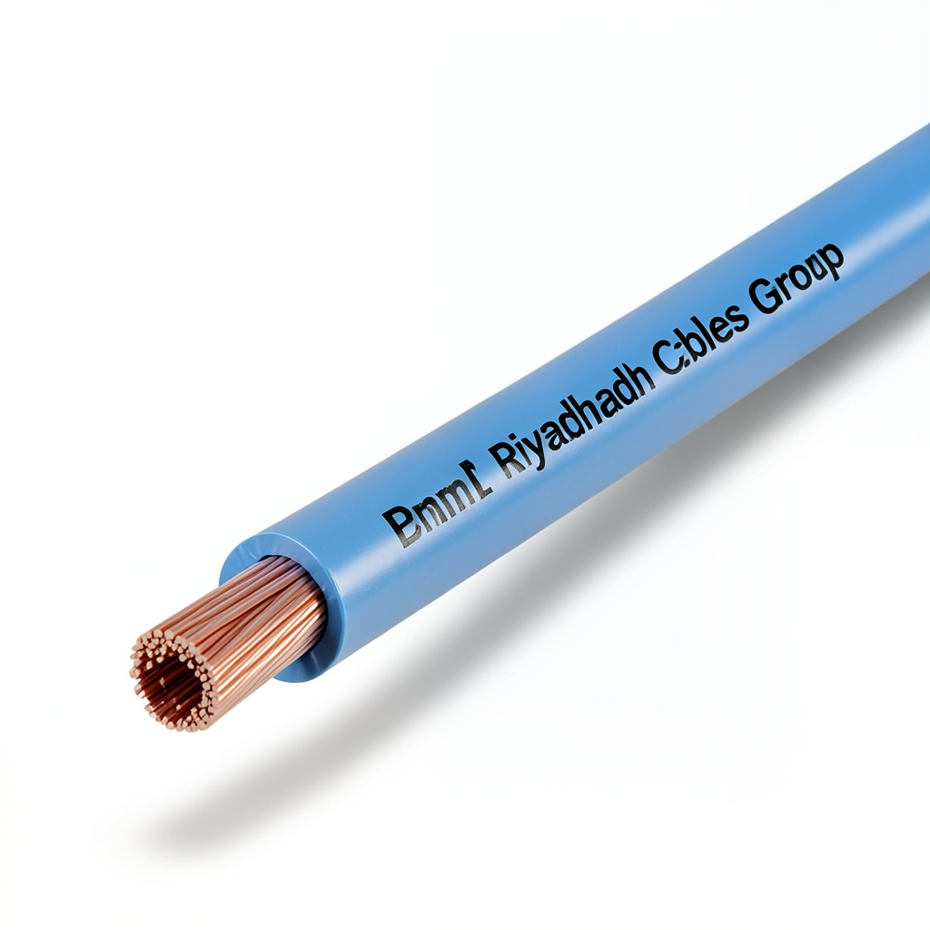PVC Insulation Stranded Copper Single Wire 6mm2, 450/750V, Blue | Riyadh Cables Group