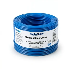 سلك مفرد نحاس مجدول عزل PVC مساحة 16mm2، 450/750 فولت، أزرق | مجموعة كابلات الرياض