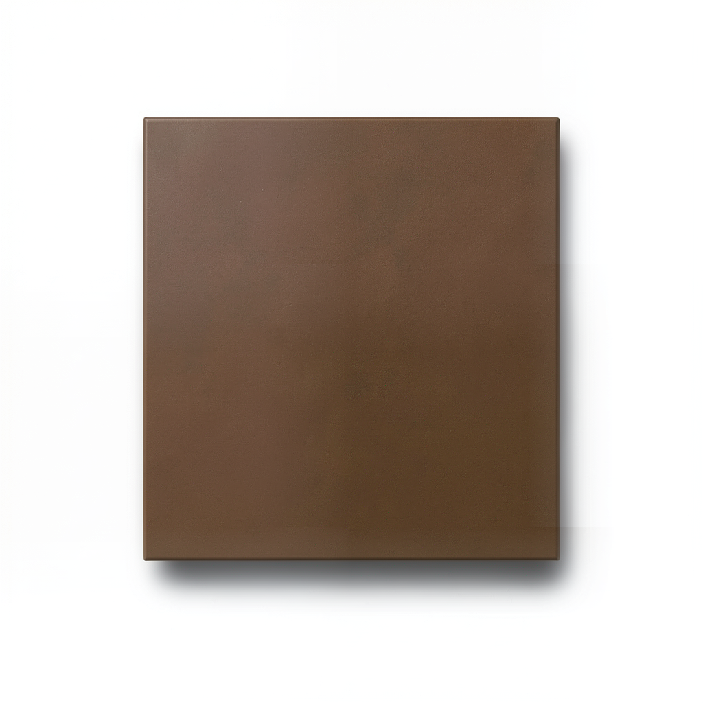 Matte Brown Porcelain Floor Tiles 30x30 cm, Thickness 8 mm, Square