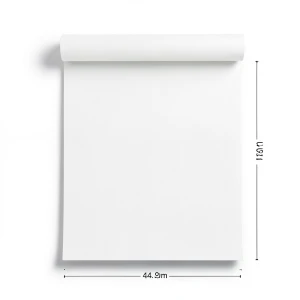 Dutch Plain Wall Covering 10m x 0.53m White, Model 49474