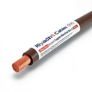 Riyadh Cables 25mm2 Stranded Copper Electrical Wire 450/750V Brown 100m | Riyadh Cables Group