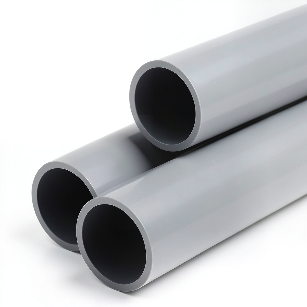 UPVC Pipe Aqtar Najd Class 2 Outside Diameter 180 mm Thickness 3.6 mm Gray