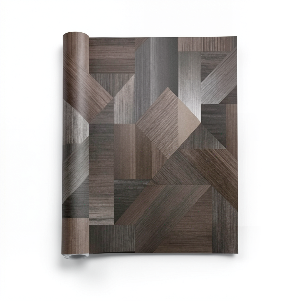 Geometric Wallpaper Brown 10 m x 0.53 m, Model G56625