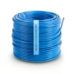 سلك نحاس مصمت احادى النواة معزول PVC 70º مقاس 1 مم² 300/500 فولت طول 300 قدم أزرق | شركة الفنار
