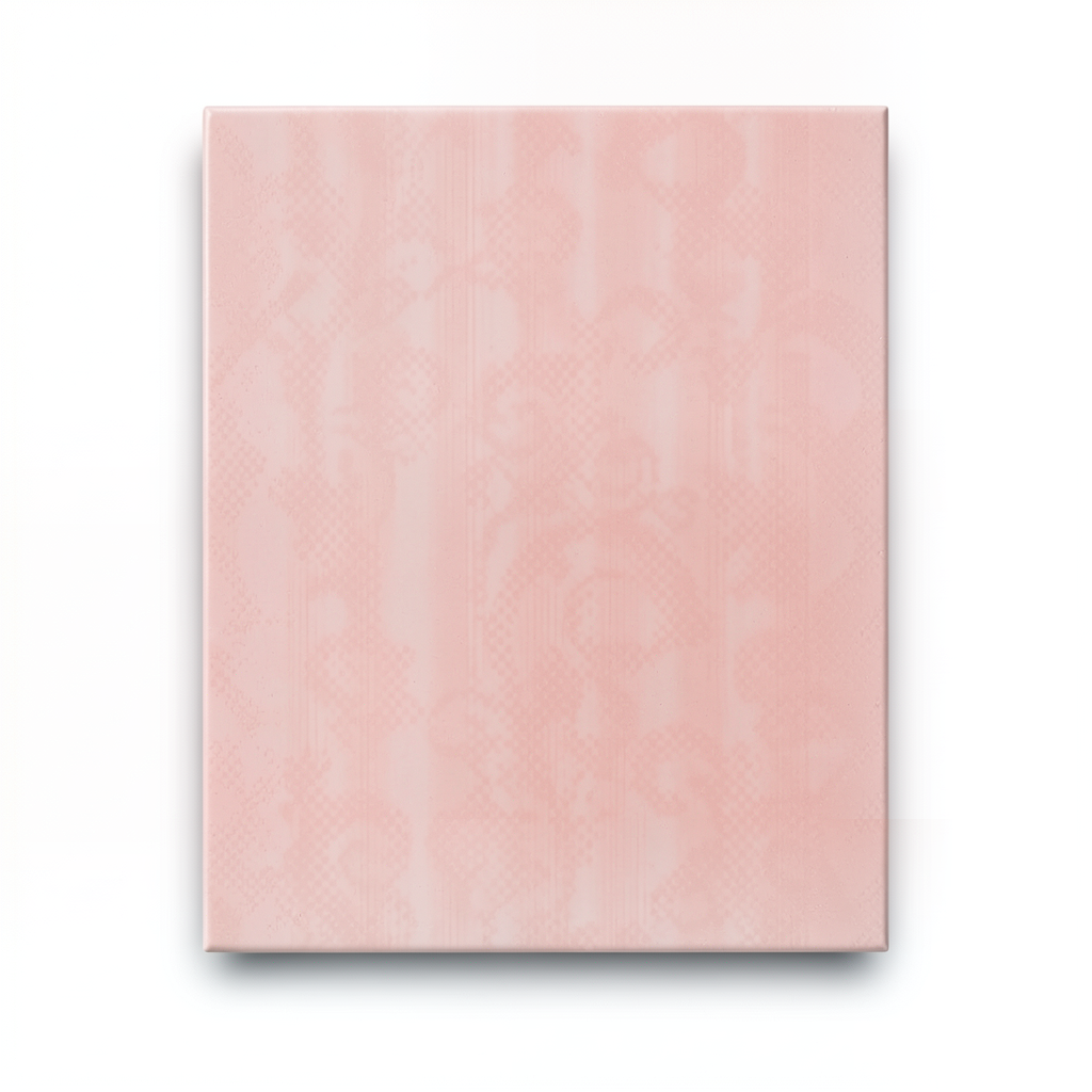 Rectangular Ceramic Wall Tiles 20x43 cm Ramage Pink, Model Fancy