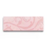 Rectangular Ceramic Wall Tiles 20x5.5 cm, Listel Eden Pink Color, Model Fancy