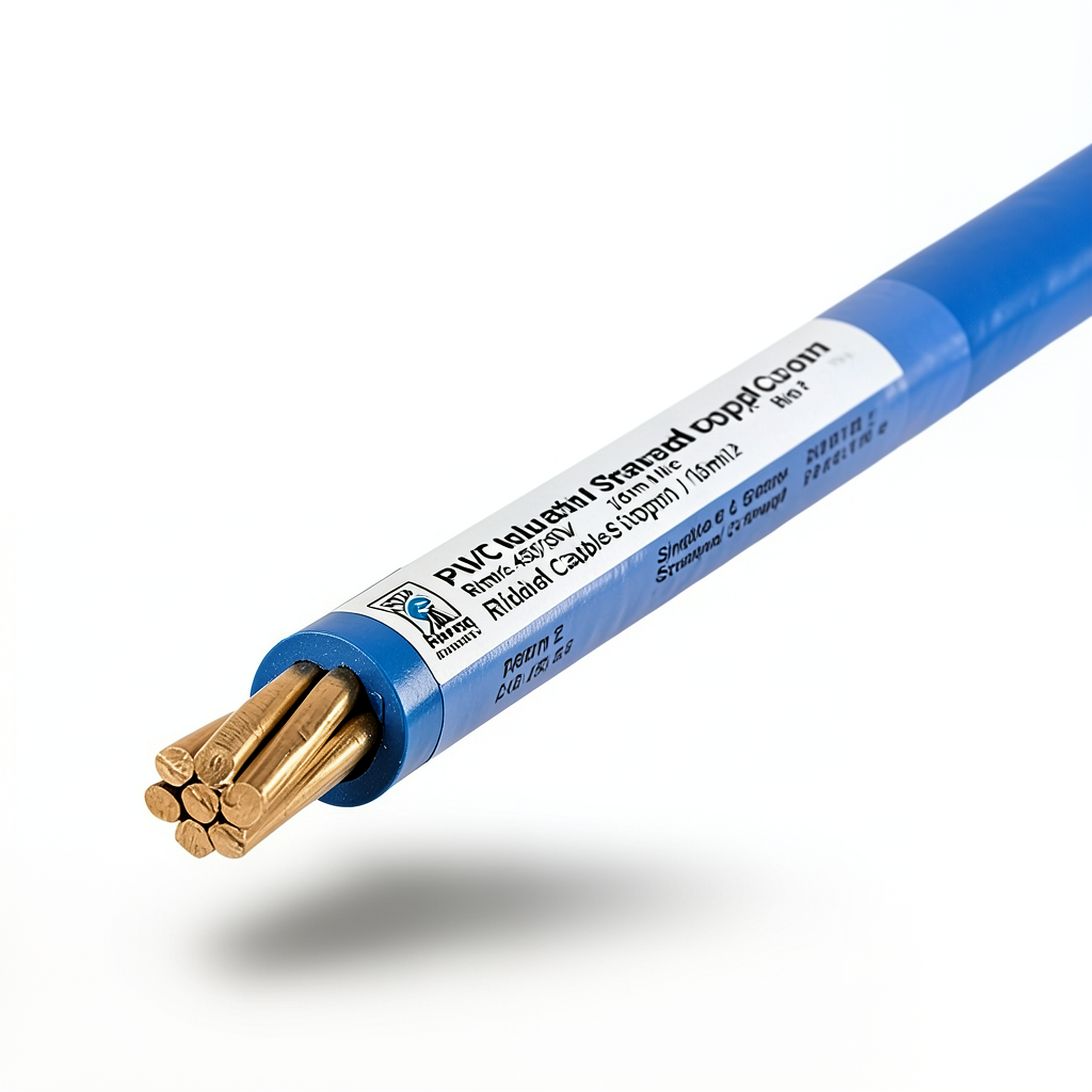 سلك مفرد نحاس مجدول عزل PVC مساحة 16mm2، 450/750 فولت، أزرق | مجموعة كابلات الرياض