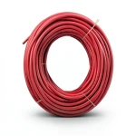 سلك نحاس مصمت احادى النواة معزول PVC 70º مقاس 1 مم² 300/500 فولت طول 300 قدم أحمر | شركة الفنار