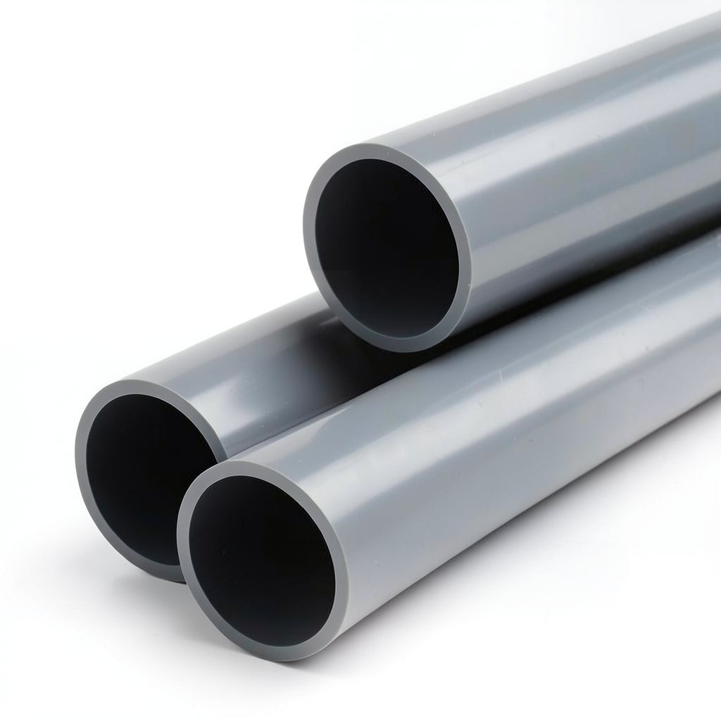 UPVC Pipe Aqtar Najd Class 2 Outside Diameter 125 mm Thickness 2.5 mm Gray