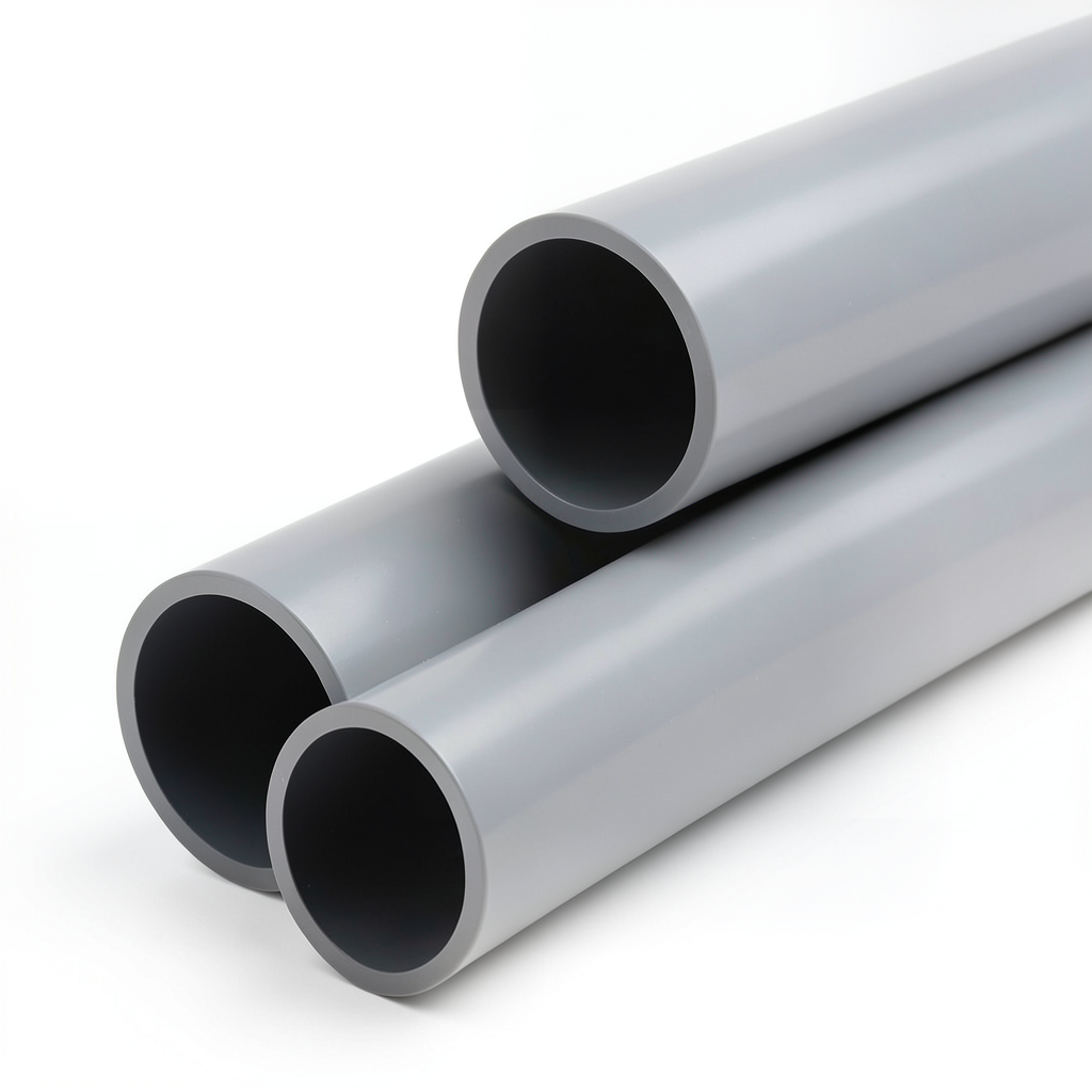 UPVC Pipe Aqtar Najd Class 2 Size 250 mm Thickness 4.9 mm Gray Color