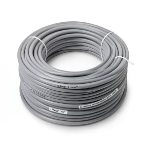 سلك نحاس مصمت احادى النواة معزول PVC 70º مقاس 1 مم² 300/500 فولت طول 300 قدم رمادي | شركة الفنار