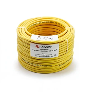 سلك نحاس مصمت مقاوم للحراره احادى النواة PVC عزل 90º مقاس 0.75 مم² 300/500 فولت 300 قدم اصفر | شركة الفنار