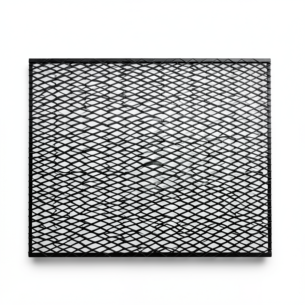 Mazyoon Hot Rolled Black Steel Expanded Metal Mesh 2.3mm Thickness 2.44m Width 2m Length Bait Al Tatawor