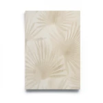Italian Wallpaper Leaf-Patterned Design 10mx1.06m Beige Color