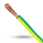 سلك كهرباء تأريض نحاس شعر CU/PVC مقاس 2.5 مم 450/750 فولت اخضر/اصفر