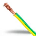 Flexible Copper Earth Wire CU/PVC 6mm2, 450/750V, Yellow/Green
