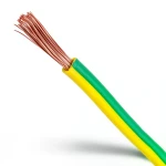 سلك تأريض نحاس شعر CU/PVC مقاس 10 مم2، 450/750 فولت، أخضر/أصفر