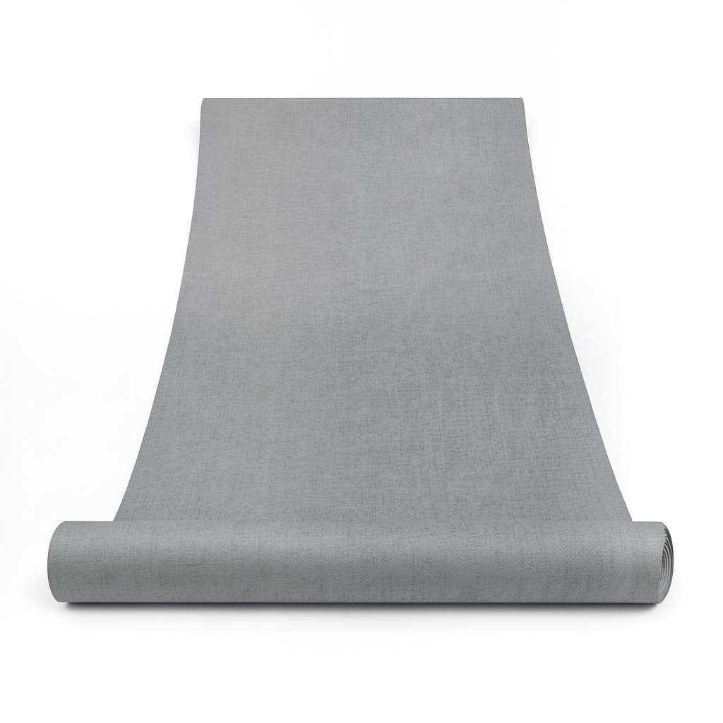 Italian Wallpaper Gray Color Plain Design, Size 10m x 1.06m, Model 72911