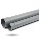 أنابيب بلاستيك UPVC مقاس 4 إنش سمك 4.90 مم ضغط 160 psi لون رمادي