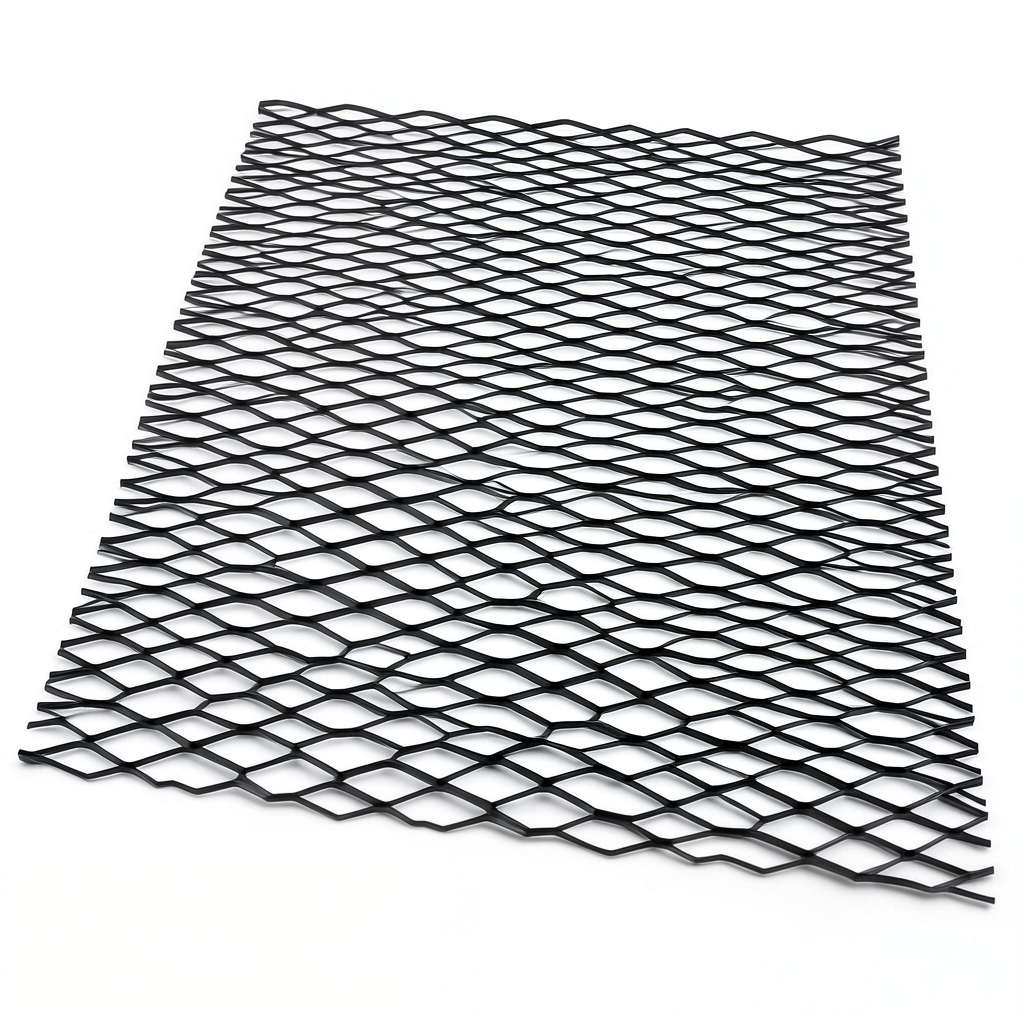 Hot Rolled Black Steel Expanded Metal Mesh Thickness 1.7 mm Width 2.44 m Length 7 m