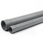 أنابيب UPVC ضغط اسمي 160 psi مقاس 6 إنش سماكة 7.26 ملم لون رمادي