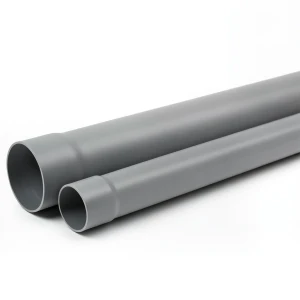 أنابيب UPVC ضغط اسمي 160 psi مقاس 6 إنش سماكة 7.26 ملم لون رمادي