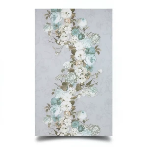 Dutch Floral Wallpaper 10m x 0.53m Gray, Model 17790