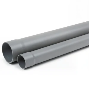 مواسير بلاستيك UPVC مقاس 3/4 إنش سمك 2.03 ملم ضغط 200 psi لون رمادي