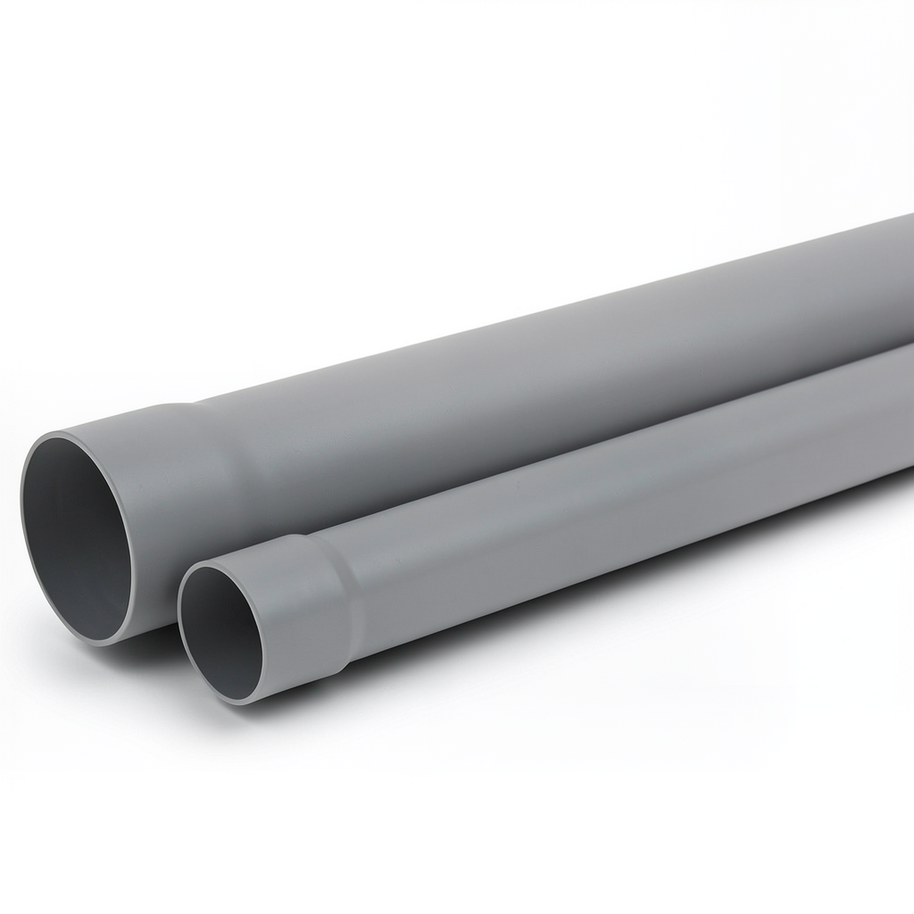 UPVC Plastic Pipe PN 200 psi Size 1 inch Thickness 2.11 mm Gray Color
