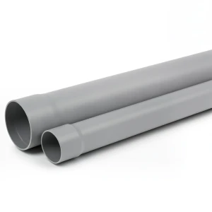 مواسير بلاستيك UPVC ضغط 200 psi مقاس 1/2 1 إنش سمك 2.80 مم لون رمادي