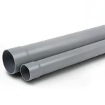 مواسير UPVC ضغط 200 psi مقاس 2 إنش سمك 3.38 ملم لون رمادي