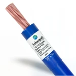 لفة سلك كهرباء مفرد 1/0 AWG نحاس مجدول 1000 فولت معزول PVC +105°C أزرق طول 500 قدم | شركة كابلات الشرقية للصناعة