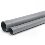 مواسير بلاستيك UPVC ضغط 200 psi مقاس 2 1/2 إنش سمك 4 ملم لون رمادي