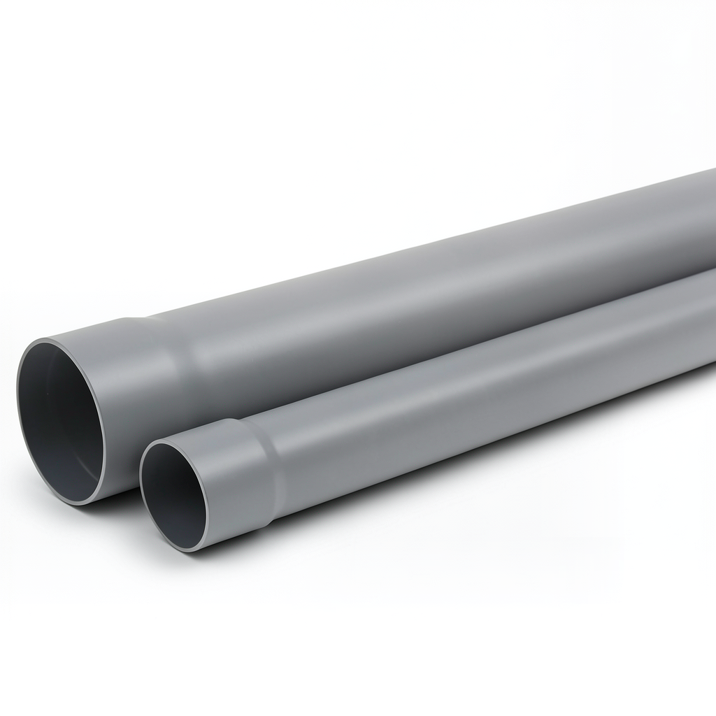 UPVC Plastic Pipe PN 200 psi Size 2 1/2 inch Thickness 4 mm Grey Color