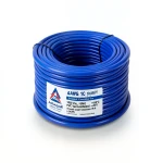 سلك كهرباء مفرد 4 AWG نحاس مجدول 1000 فولت، معزول PVC +105°C أزرق، طول 500 قدم | شركة كابلات الشرقية للصناعة