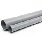 مواسير بلاستيك UPVC ضغط 200 psi مقاس 6 إنش سمك 9 ملم لون رمادي
