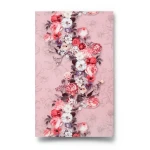 Floral Wallpaper Pink Color 10m x 0.53m, Model 17792