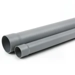 مواسير بلاستيك UPVC ضغط 250 psi مقاس 3/4 إنش سماكة 2.08 مم لون رمادي