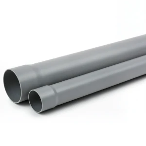 مواسير بلاستيك UPVC ضغط 250 psi مقاس 3/4 إنش سماكة 2.08 مم لون رمادي