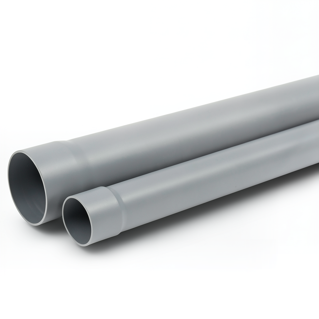 UPVC Plastic Pipe PN 250 psi 1 inch Thickness 2.46 mm Grey Color