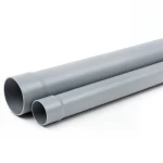 انابيب بلاستيك UPVC ضغط 250 psi مقاس 2 إنش سمك 4.06 ملم لون رمادي
