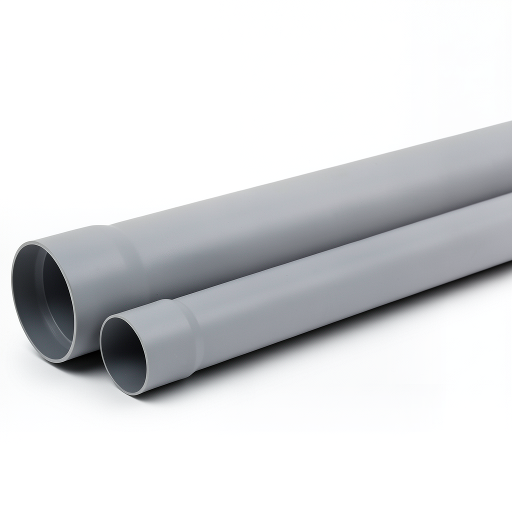 أنابيب UPVC ضغط 250 psi مقاس 2 1/2 إنش سماكة 4.80 مم لون رمادي