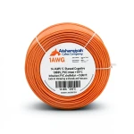 سلك مفرد 14 AWG نحاس مجدول، 1000 فولت، معزول PVC +105°C، برتقالي، طول 2500 قدم | شركة كابلات الشرقية للصناعة